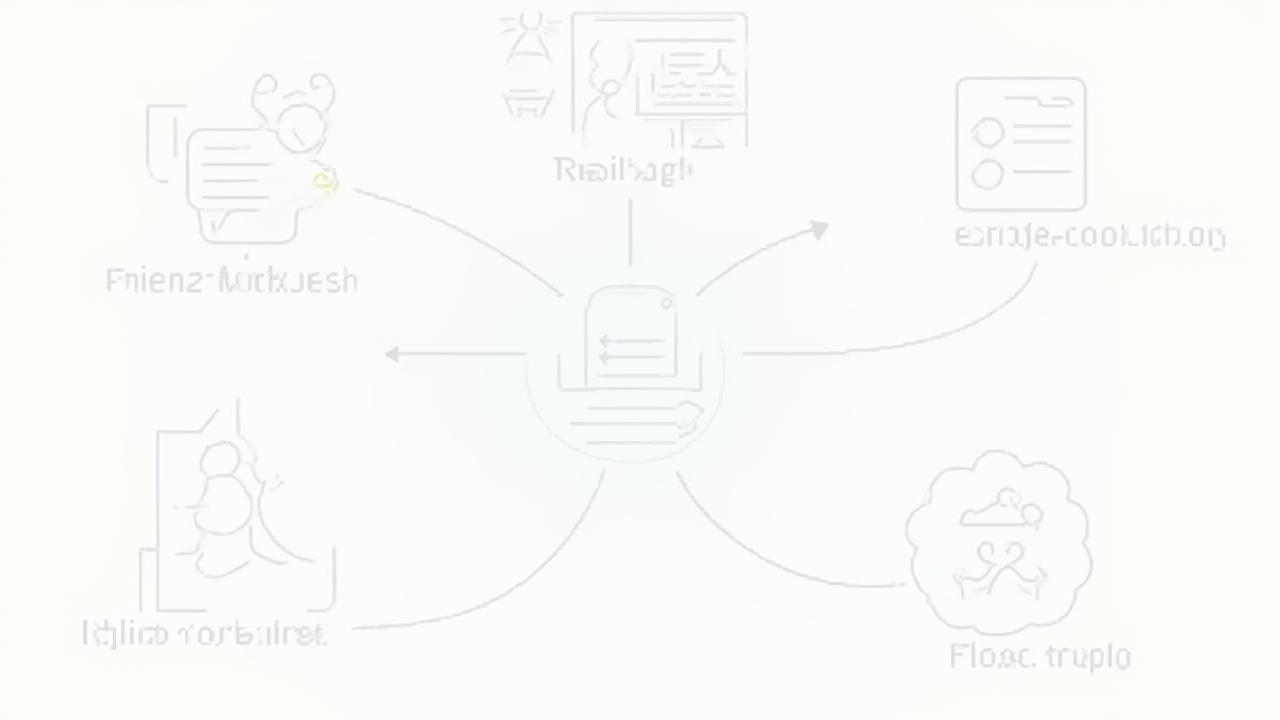 Infografik zum Blended Learning Kreislauf für Führungskräftetrainings. Zeigt Präsenz-Workshops, Online-Module, Peer-Coaching, Einzelcoaching und Praxisprojekte in einem kontinuierlichen Lernzyklus.